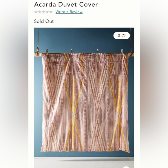 Anthropologie Duvet + 2 Shams - Picture 1 of 11